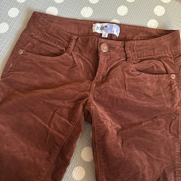 JOLT Rust Cognac Corduroy Tight Skinny Pant Size 1 - Picture 5 of 7